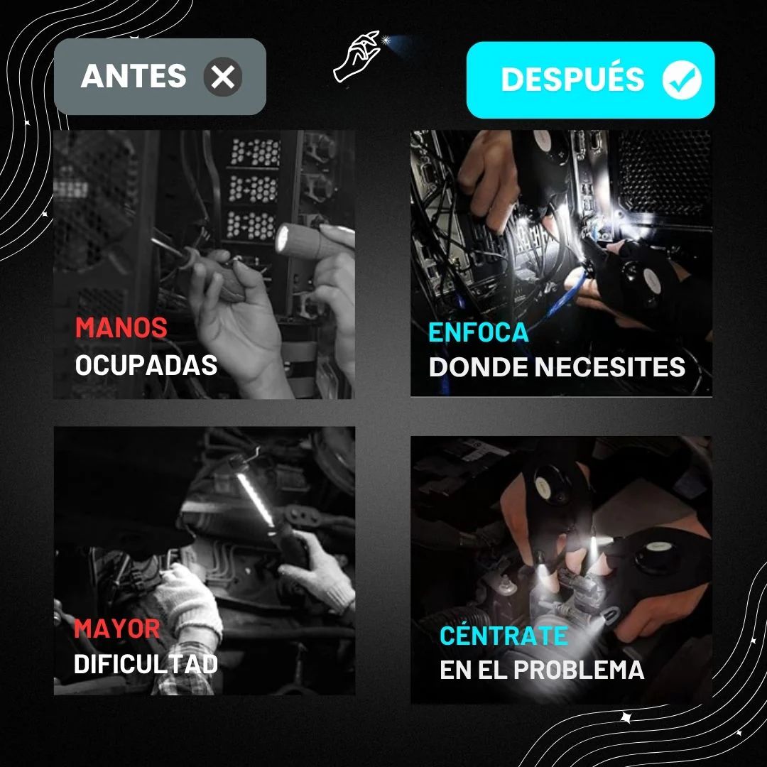 GUANTES LINTERNA LED - FlashGrip™